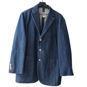 J. Peterman Men’s Denim Blazer Chore Coat Size 42R NWOT